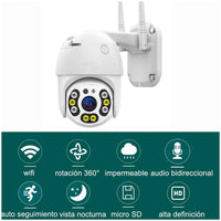 CAMARA GIRATORIA WIFI PARA EXTERIORES 360 GRADOS
