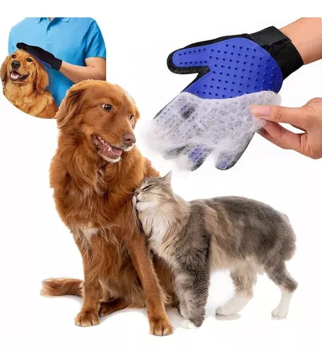 GUANTE QUITA PELO Y MASAJEADOR DE MASCOTAS