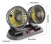 VENTILADORES PLEGABLES PARA CARRO 360°