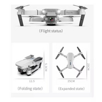DRON E88 PRO CON CÁMARA DUAL 4K FULL HD WIFI Y GPS