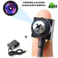 TORNILLO CON CÁMARA ESPÍA + CARGADOR DE OBSEQUIO