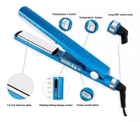 COMBO 3 EN 1 NANO TITANIUM PLANCHA CABELLO RIZADOS PEINE 450 F