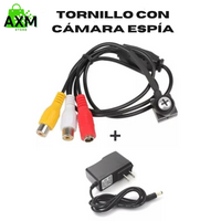 TORNILLO CON CÁMARA ESPÍA + CARGADOR DE OBSEQUIO