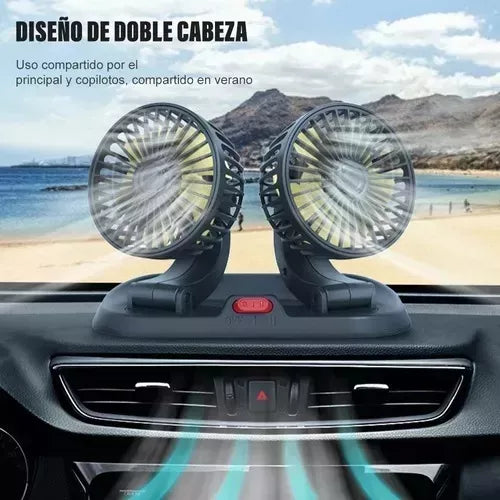 VENTILADORES PLEGABLES PARA CARRO 360°