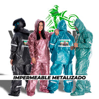 IMPERMEABLE METALIZADO REFLECTIVO 3 PIEZAS